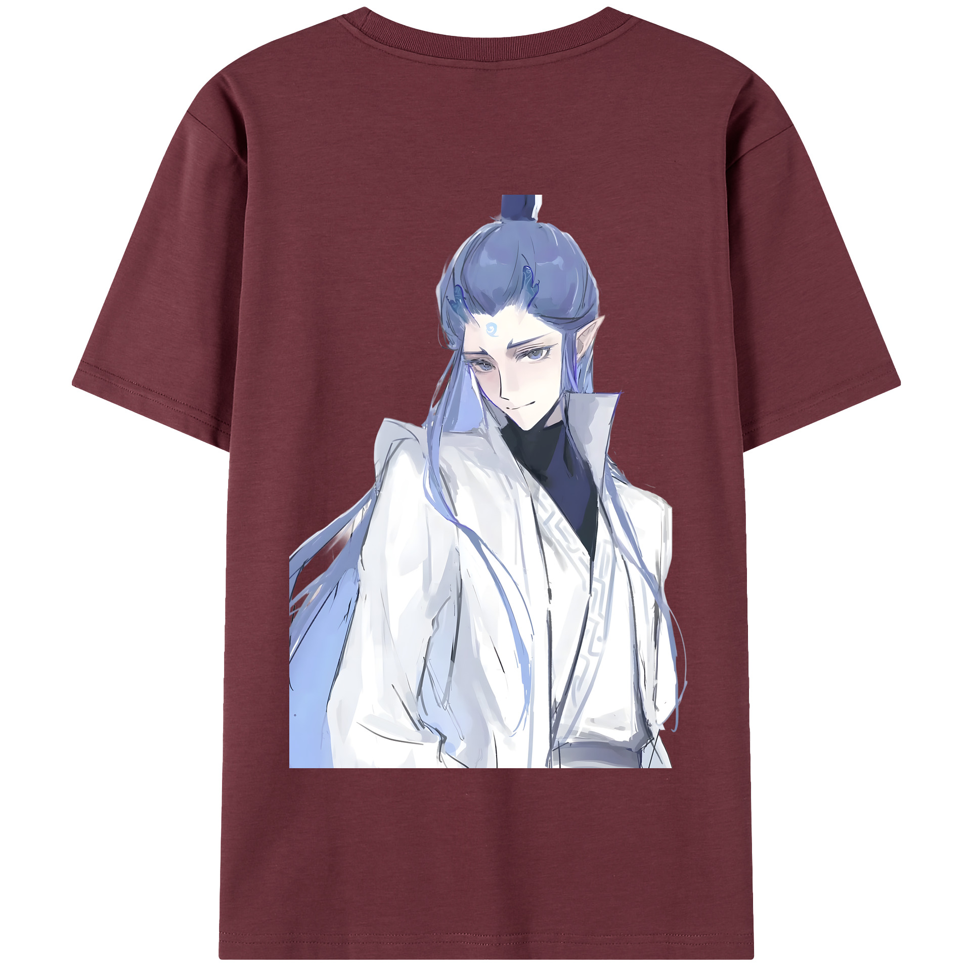 （画像用） Ne Zha 2 ナタ 魔童の大暴れ 綿100％半袖Tシャツ（背面プリント）